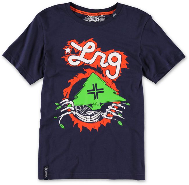 LRG Boys Tree Ripper Navy Blue Tee Shirt