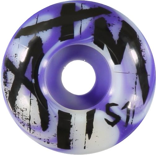 ATM Grave 51MM Purple & White Swirl Skateboard Wheels