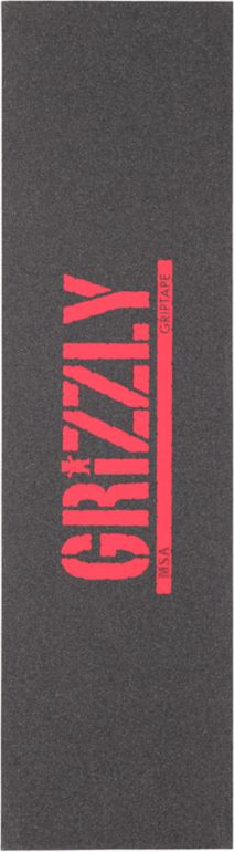 Grizzly Griptape MSA Stamp Red Grip Tape