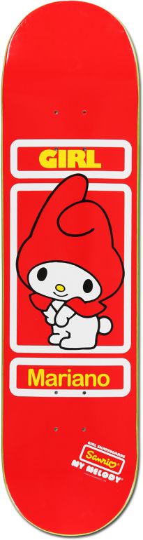 Girl x Sanrio Guy Mariano Hello Kitty 8.12 Skateboard Deck