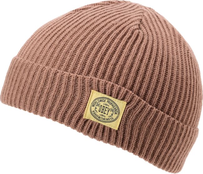 Obey Dover Brown Fold Beanie