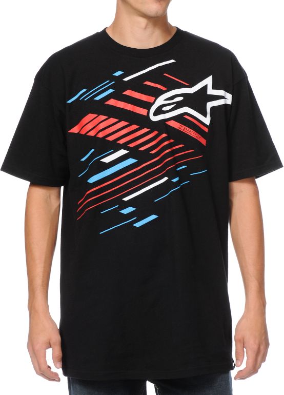 Alpine Stars Scurried Black Tee Shirt