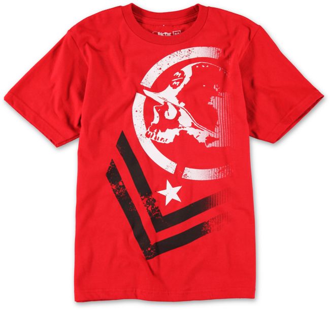 Metal Mulisha Boys Decline Red Tee Shirt