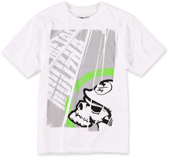 Metal Mulisha Boys Title White Tee Shirt