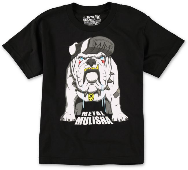 Metal Mulisha Boys Bulldoggen Black Tee Shirt