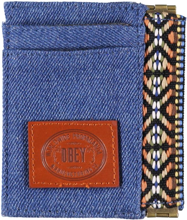 Obey Yuma Indigo & Tribal Print Id Wallet