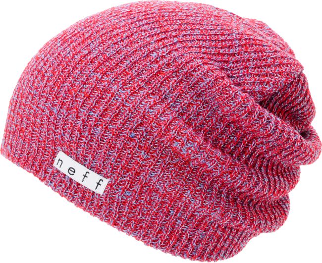 Neff Daily Heather Red & Blue Beanie