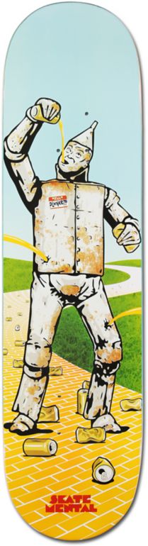 Skate Mental Rusty Tin Man Dan Plunkett 8.125 Skateboard Deck