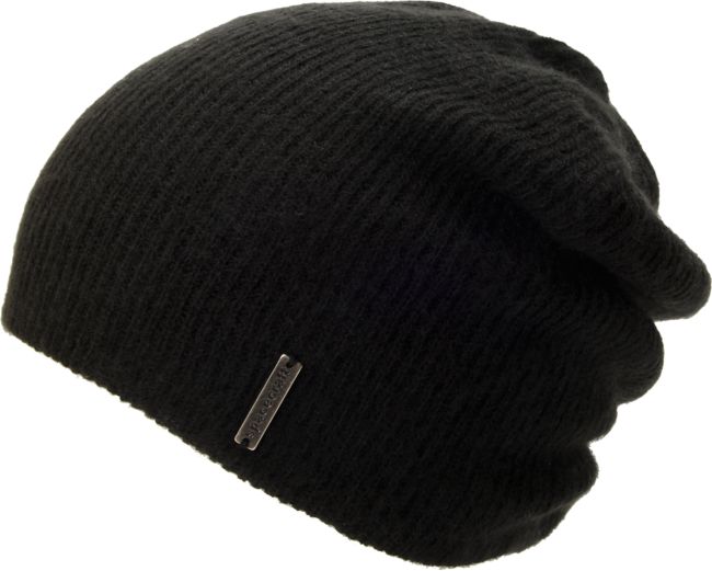 Spacecraft Quinn Black Slouch Beanie