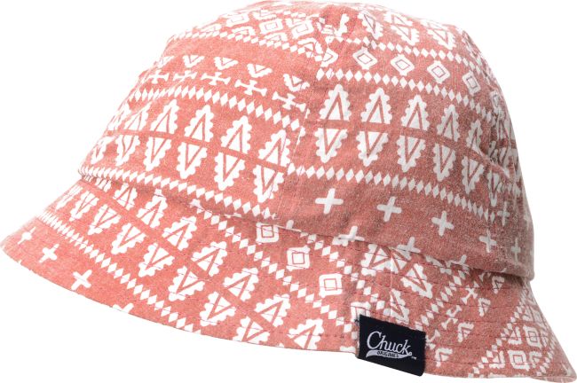 Chuck Originals Signs Brick Red Printed Bucket Hat