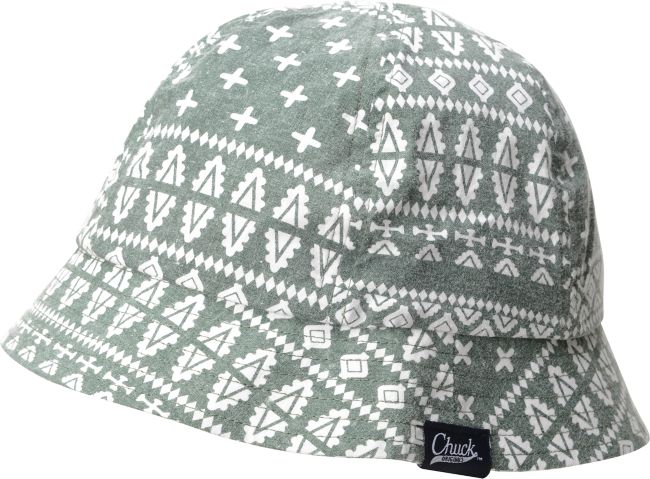Chuck Originals Signs Green Printed Bucket Hat