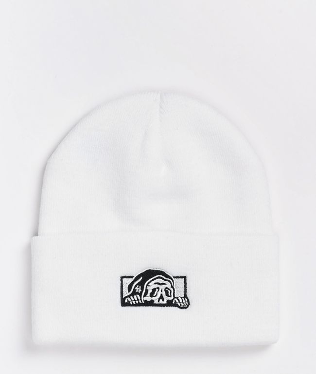 Lurking Class by Sketchy Tank Lurker White Beanie - Lurking Class by Sketchy Tank