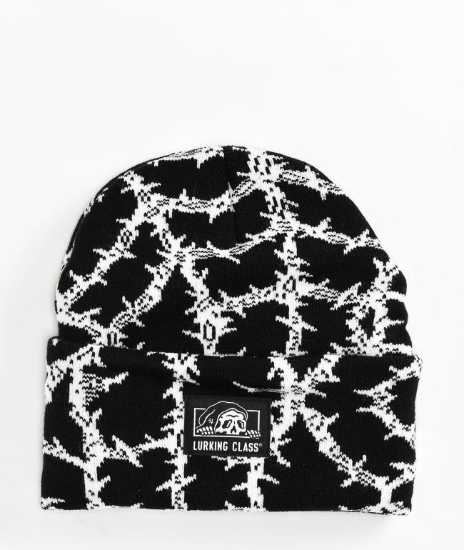 Lurking Class by Sketchy Tank Black Web Beanie - Lurking Class by Sketchy Tank