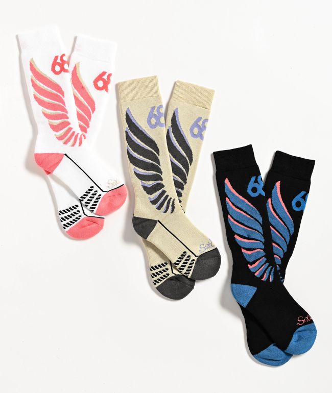 686 Liberta 3 Pack Snow Socks - 686