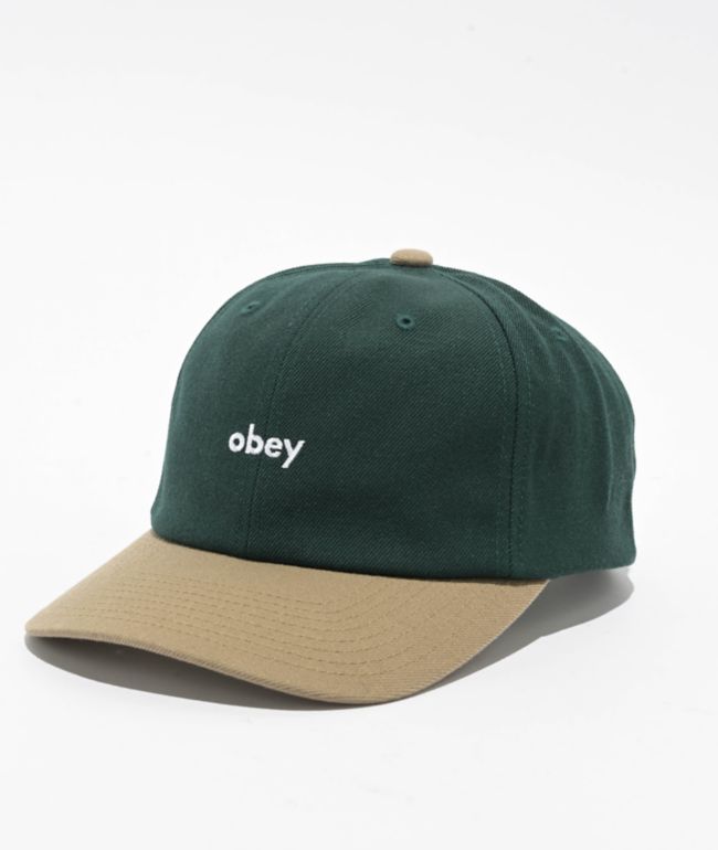 Obey 2 Tone Spruce & Tan Snapback Hat - Obey