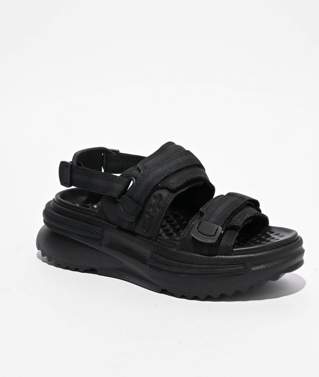 Converse Run Star Utility Black Platform Sandals - Converse
