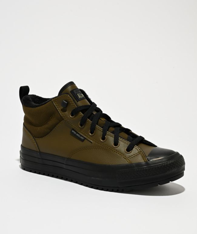 Converse Chuck Taylor All Star Malden Mid Surplus Olive & Black Street Boots - Converse