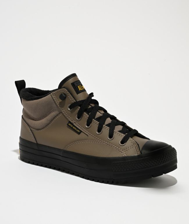 Converse Chuck Taylor All Star Malden Mid Classic Taupe & Black Street Boots - Converse