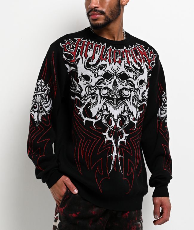 Affliction Corrosive Kingdom Black Sweater - Affliction