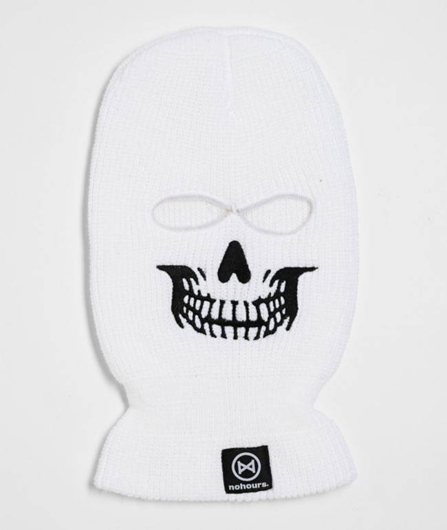 NoHours Skullator White Balaclava - Nohours