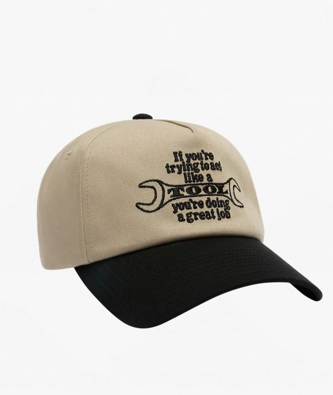 Obey Tool Tan & Black Snapback Hat - Obey