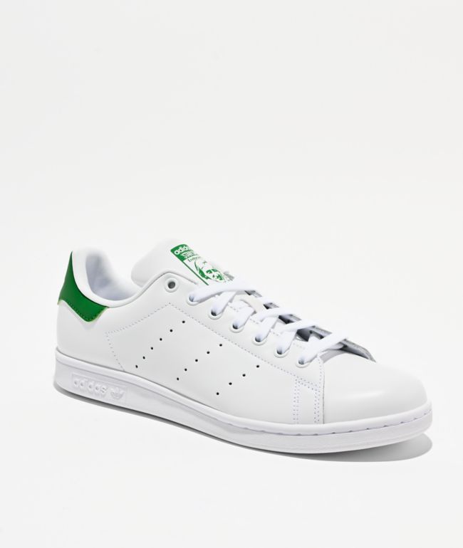 adidas Stan Smith White & Green Shoes - adidas
