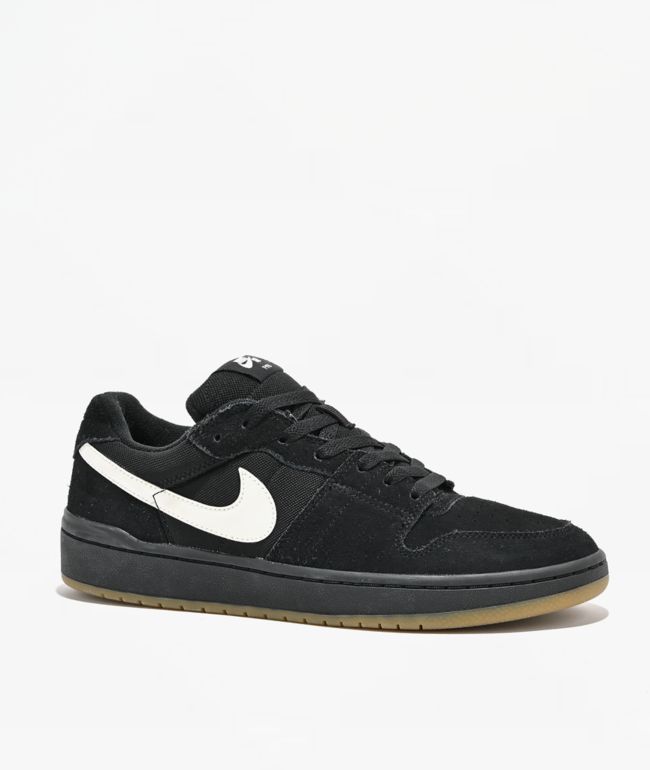 Nike SB Code 58 Black & White Skate Shoes - Nike