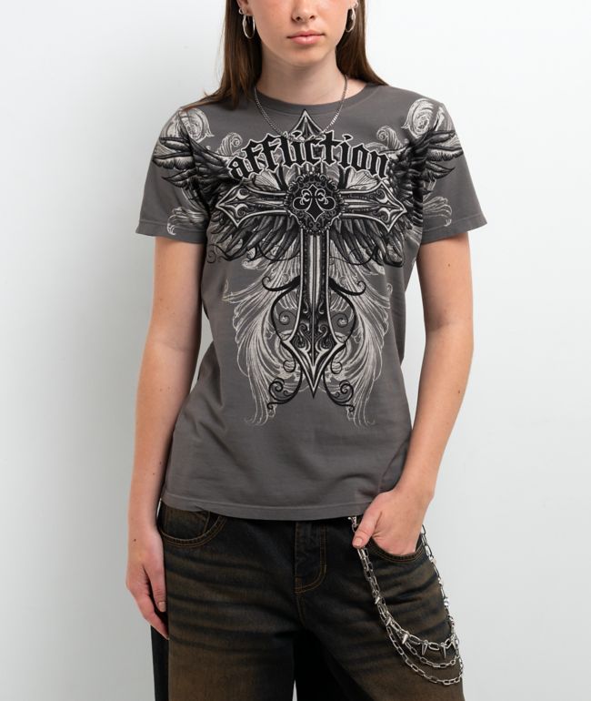Affliction Promised Grey T-Shirt - Affliction