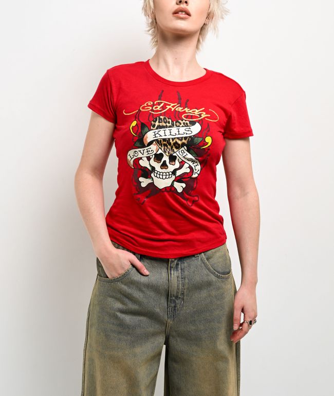 Ed Hardy LKS Red T-Shirt - Ed Hardy