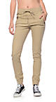 twill joggers zipper