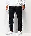 american stitch black cargo moto twill bungee jogger pants