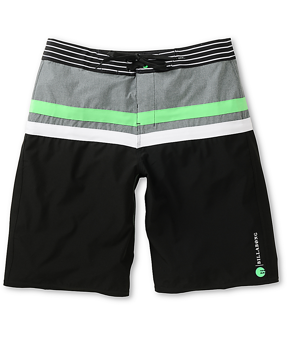 Billabong Muted 21" Neon Green Board Shorts Zumiez