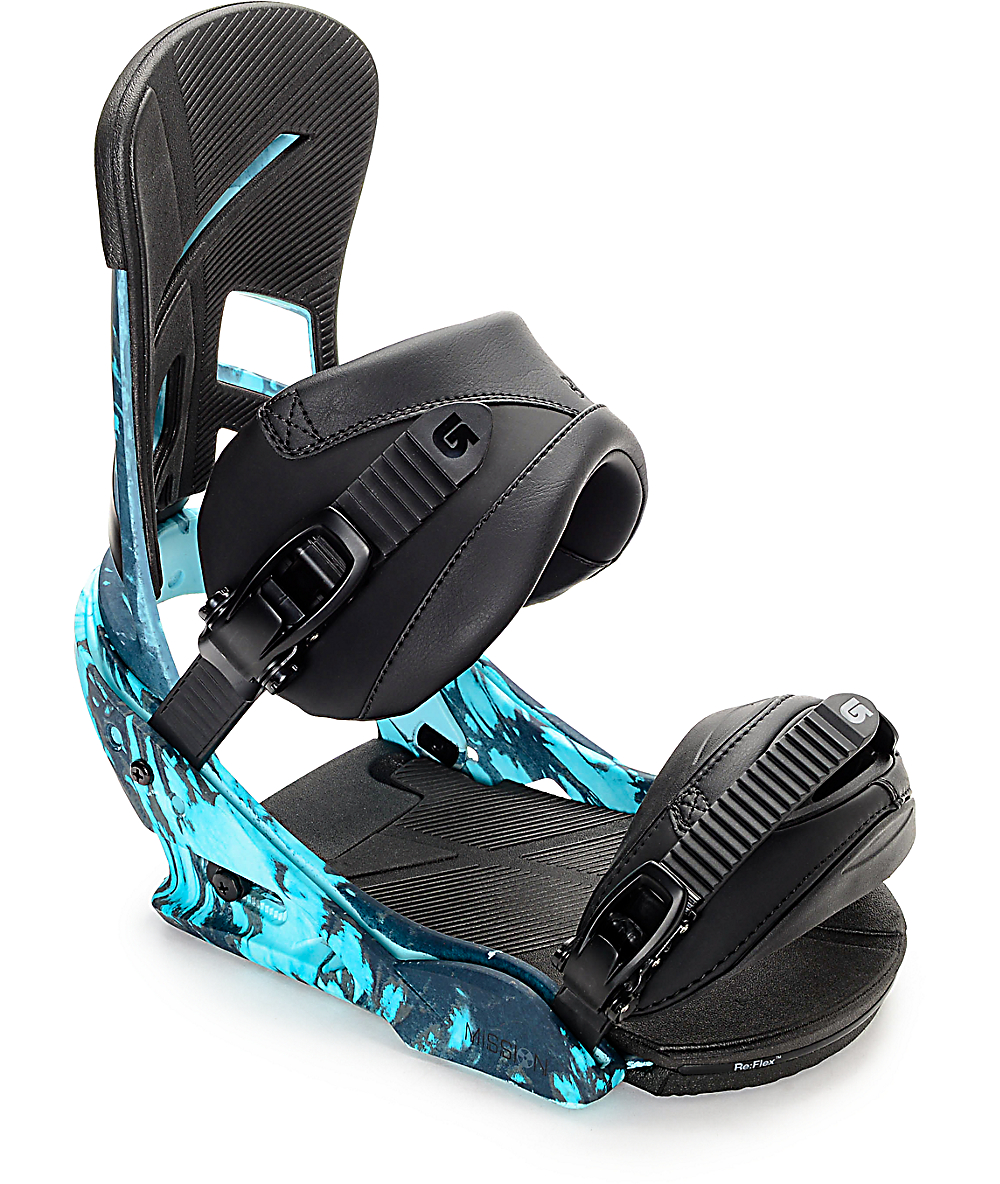 Burton Mission ReFlex Blueprint Snowboard Bindings Zumiez