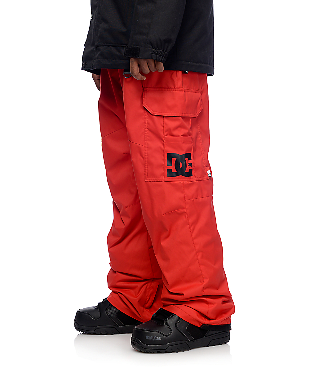 DC Banshee Racing Red Snowboard Pants Zumiez
