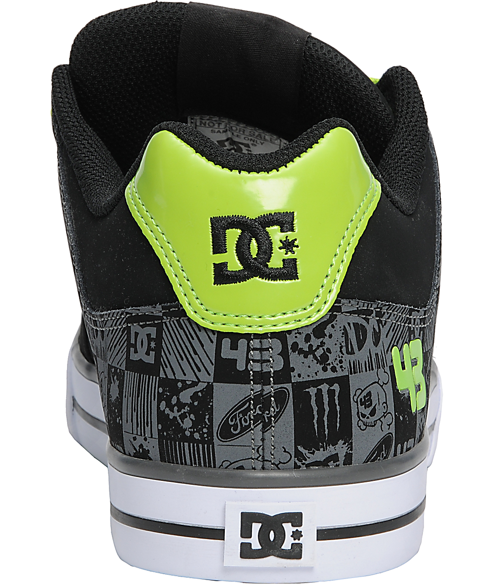 DC Ken Block Pure Black & Soft Lime Print Shoes Zumiez DC Ken Block Pure Black & Soft Lime Print Shoes Zumiez