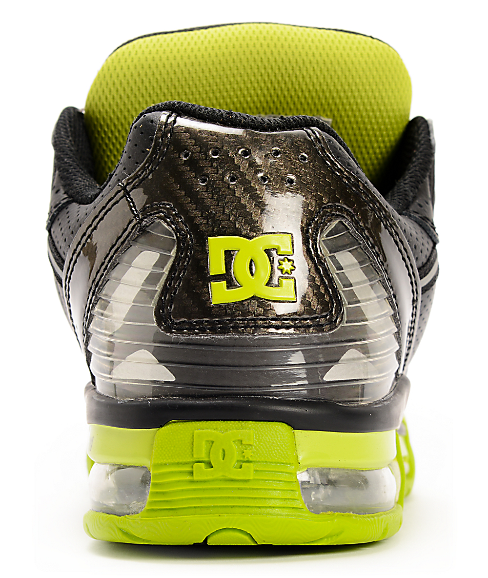 DC x Monster Versaflex Black, Charcoal & Lime Shoes Zumiez