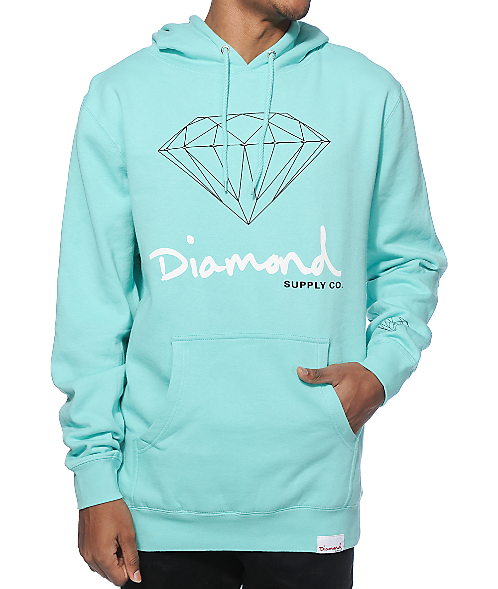 Diamond Supply Co Og Sign Hoodie Zumiez 