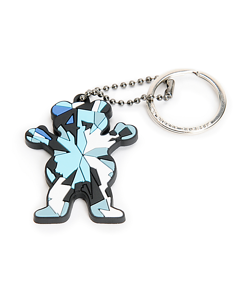 Diamond Supply Co x Grizzly Simplicity Keychain Zumiez