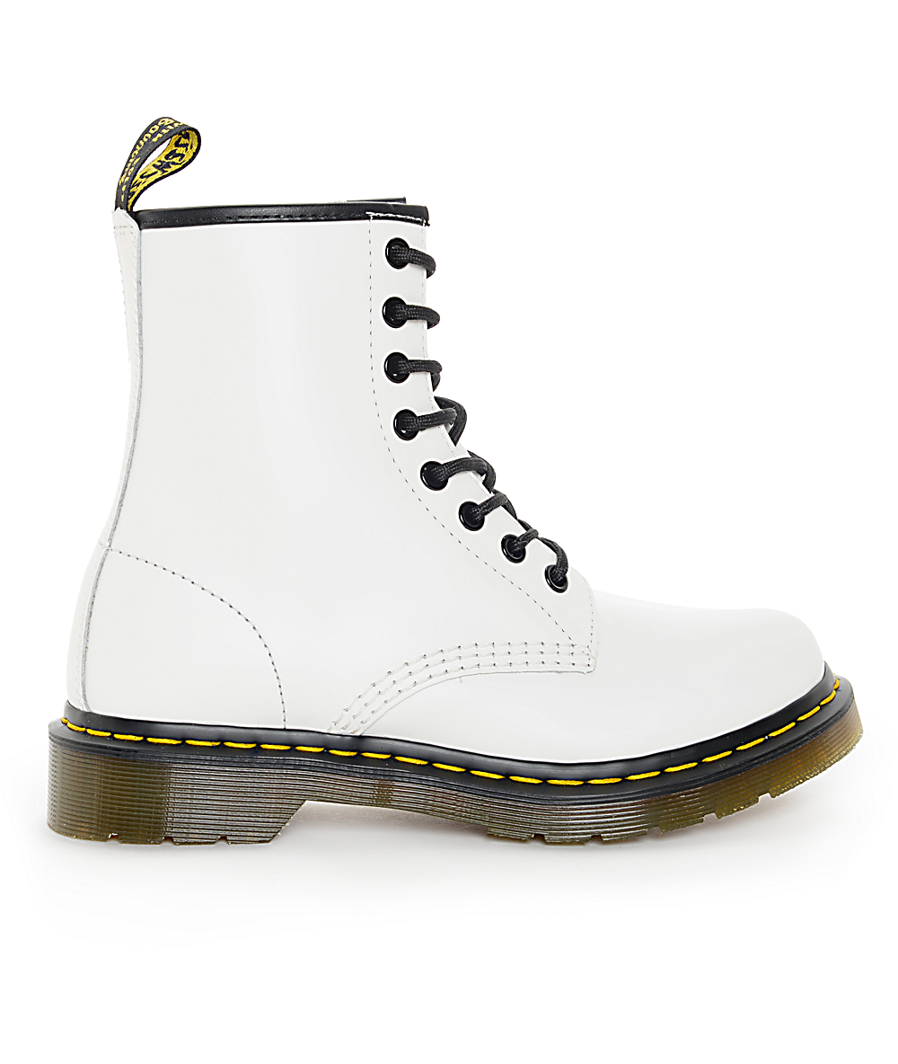 white dr marten boots size 6