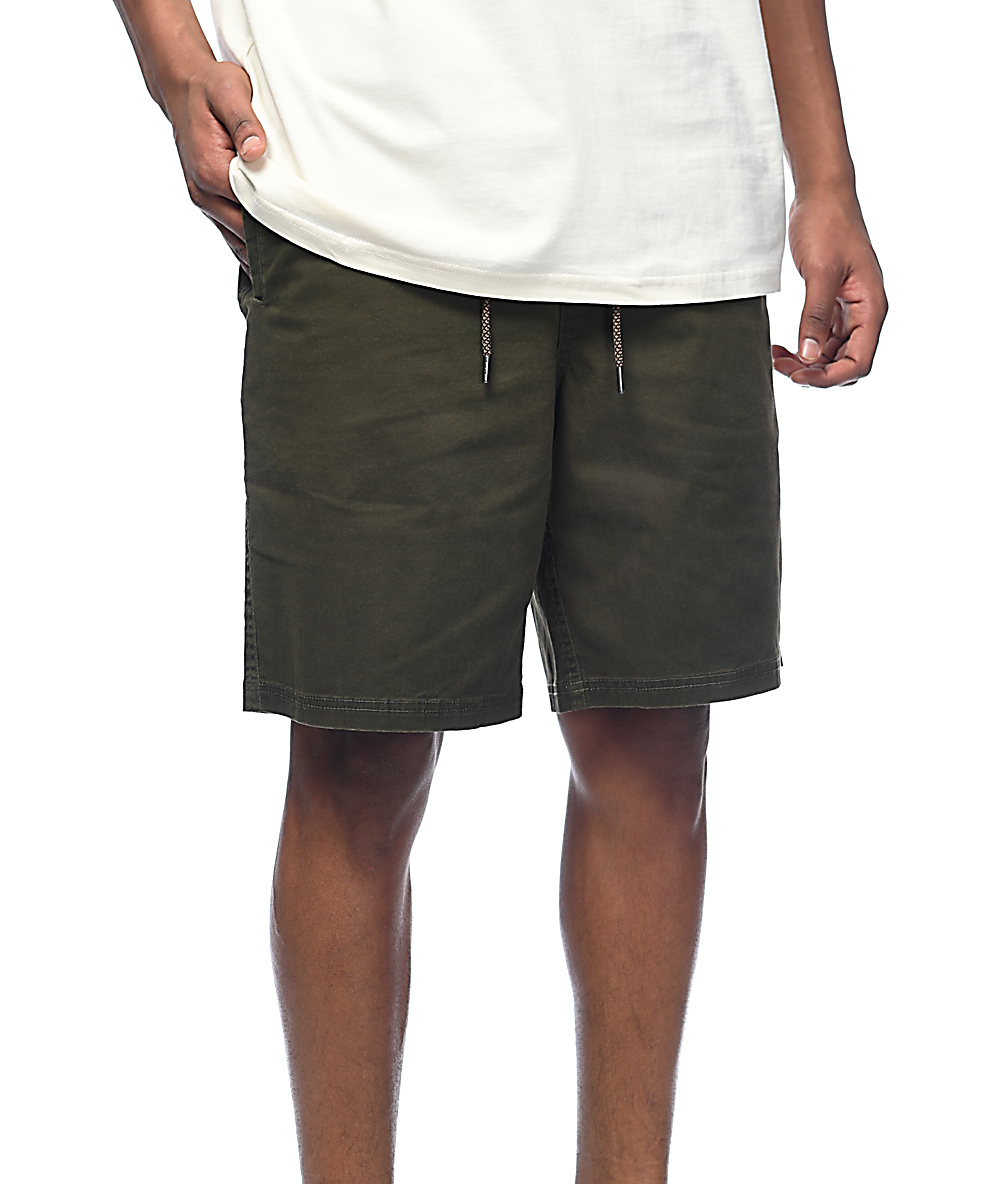 Dravus Gavin Olive Chino Shorts Zumiez.ca