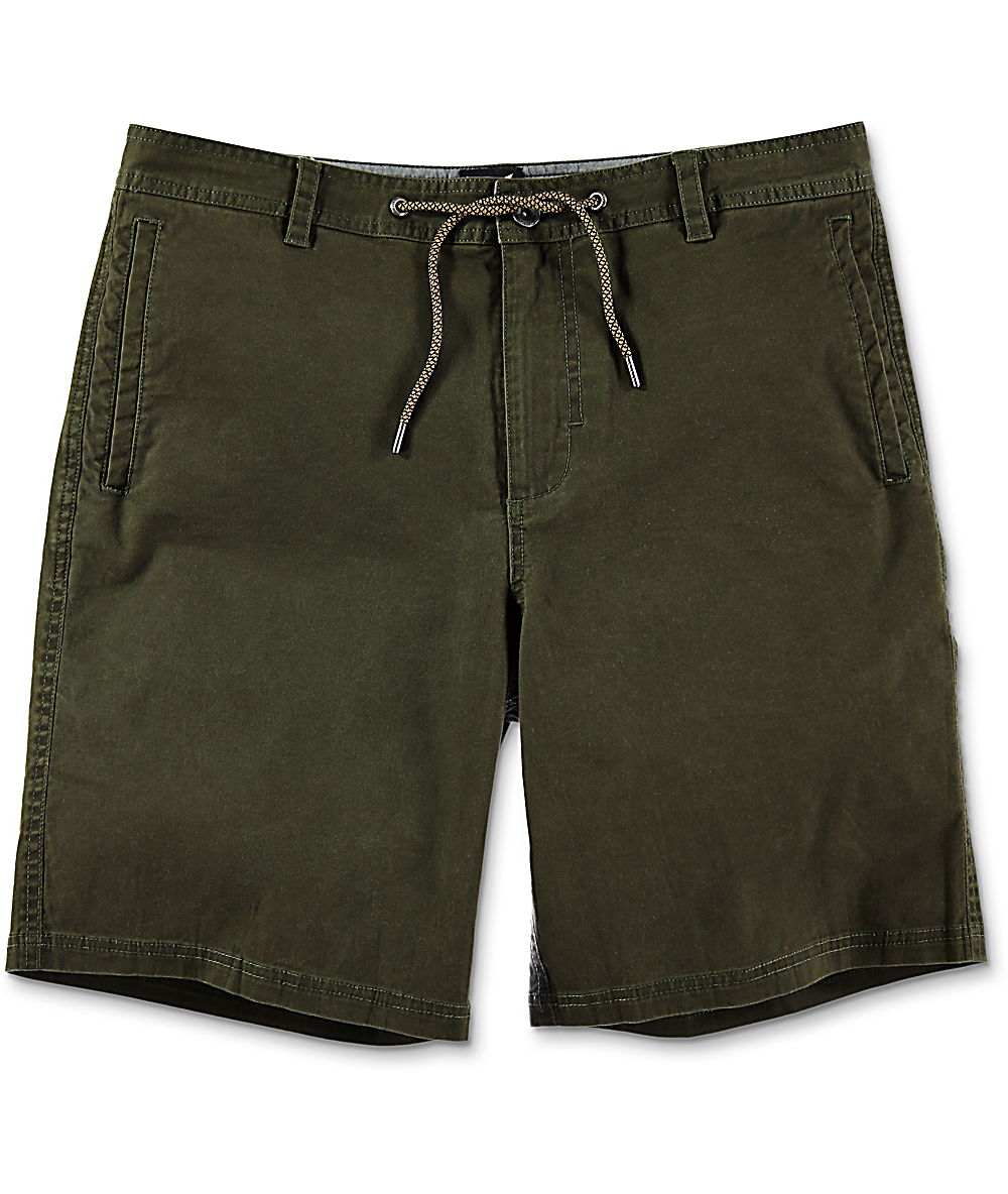 Dravus Gavin Olive Chino Shorts Zumiez.ca