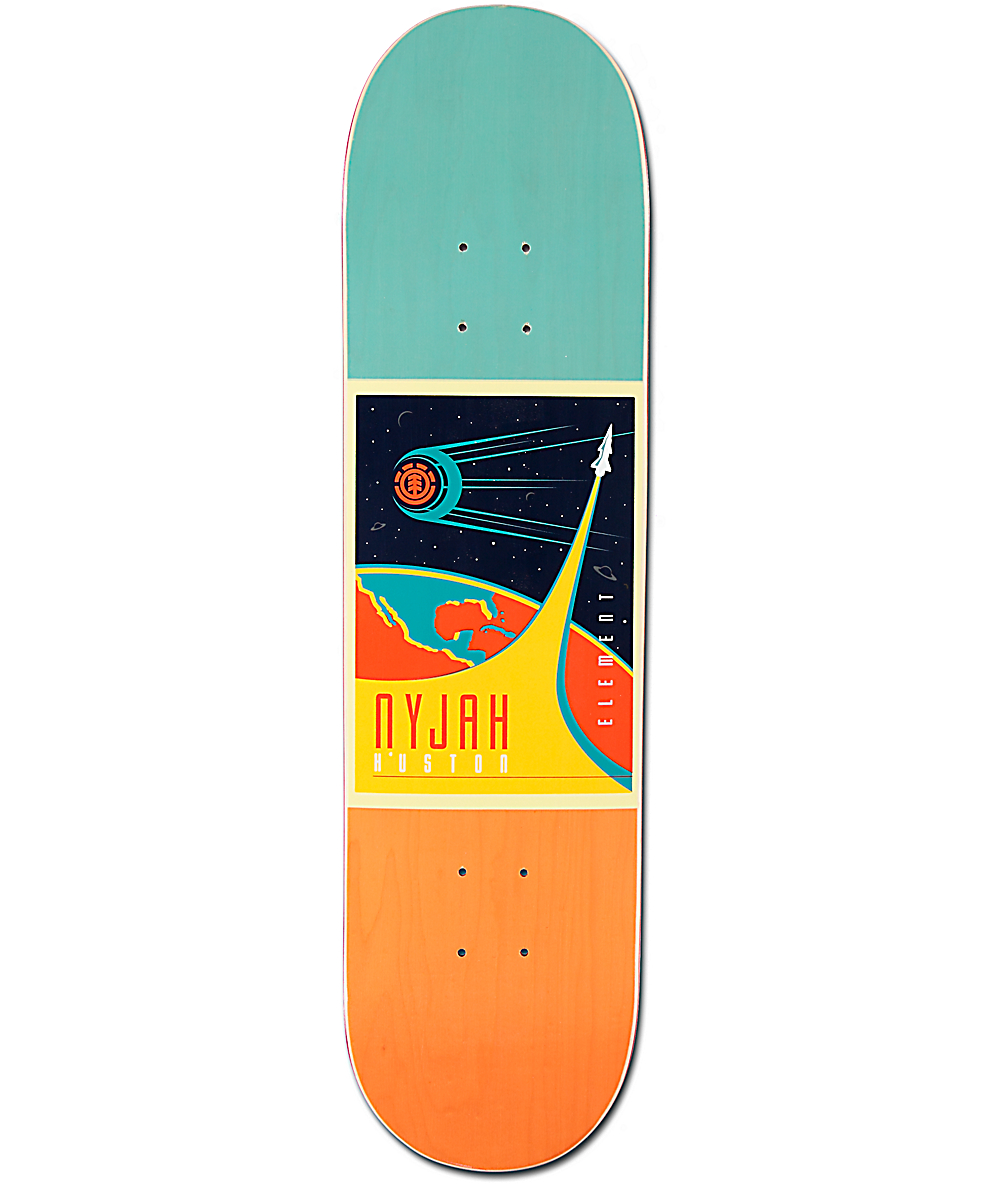 Element Nyjah Cosmonaut Helium Featherlight 8.0" Skateboard Deck Zumiez