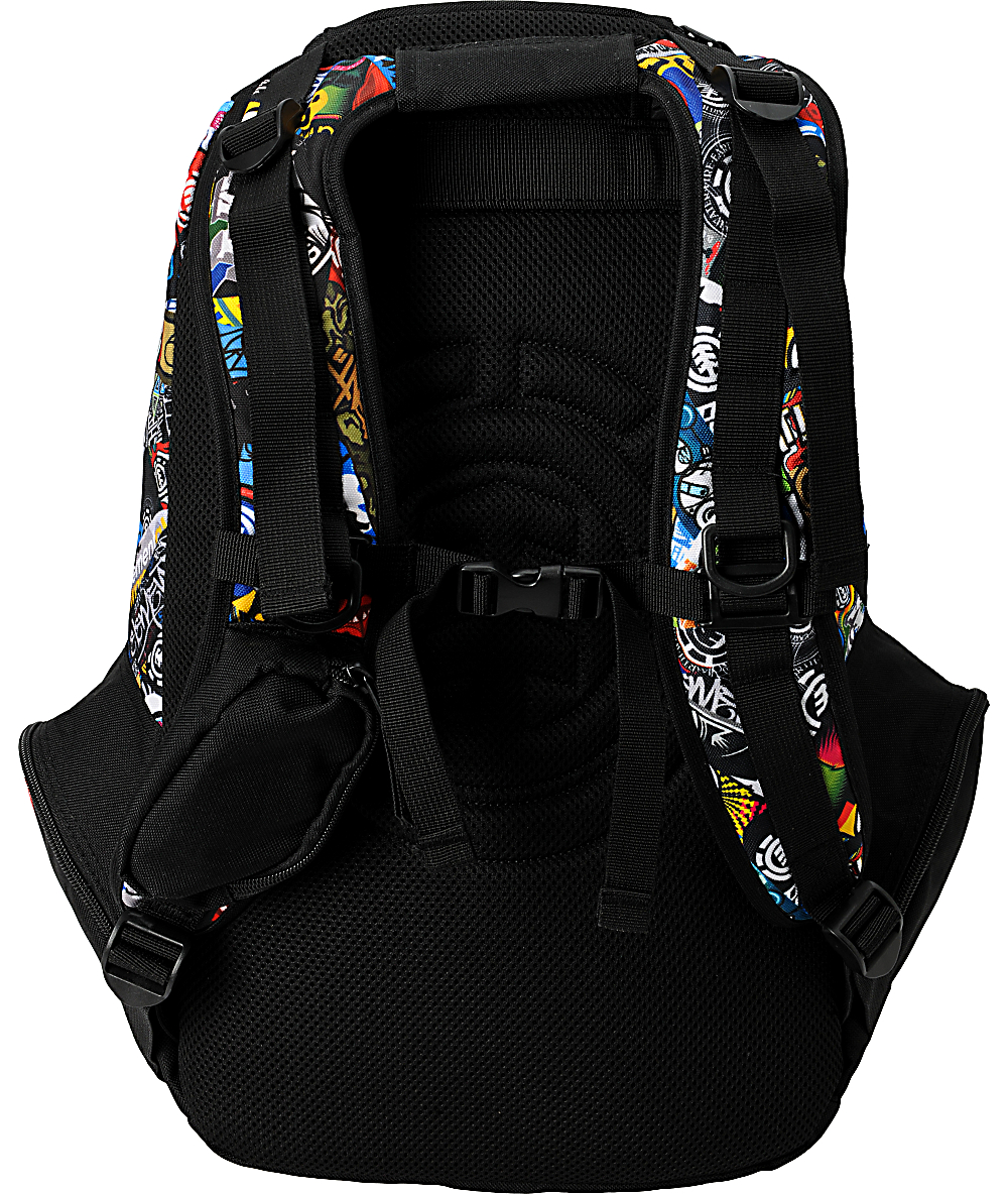 Element Skate Camp Black Skate Backpack Zumiez