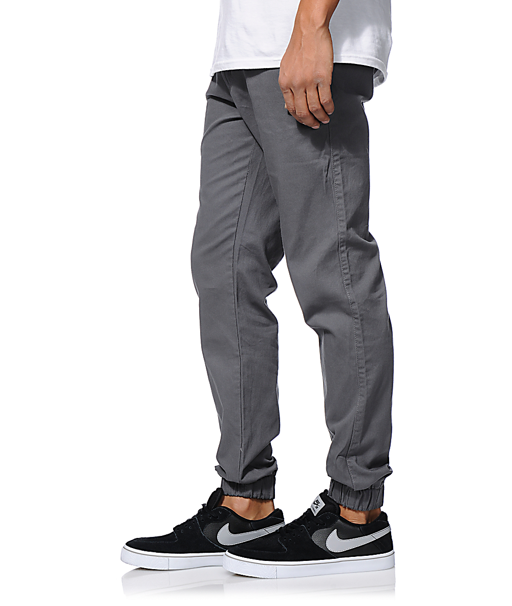 men's grey jogger pants