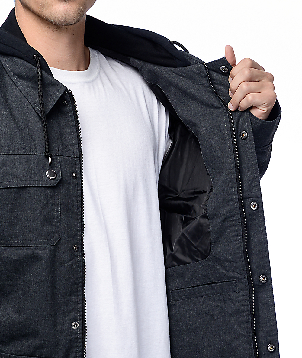 Empyre Cease Black Herringbone Jacket Zumiez