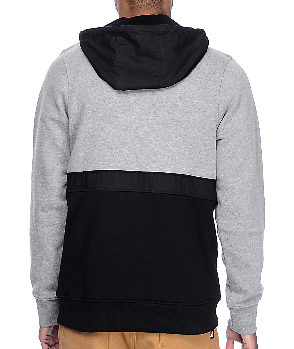 Empyre Digital Black & Grey Anorak Hoodie Zumiez