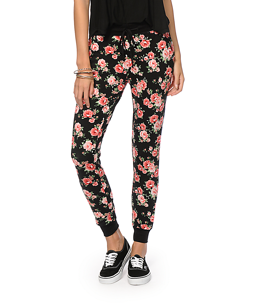 floral jogger