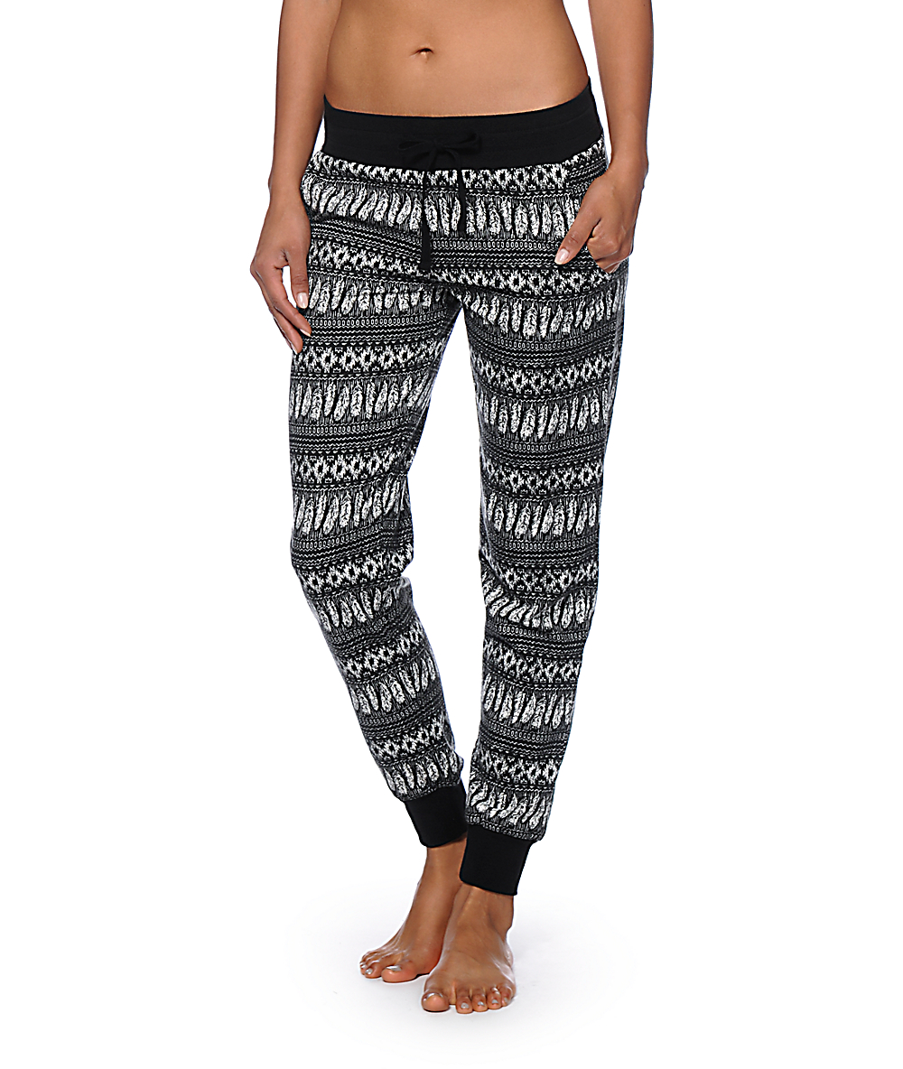 star print jogger set