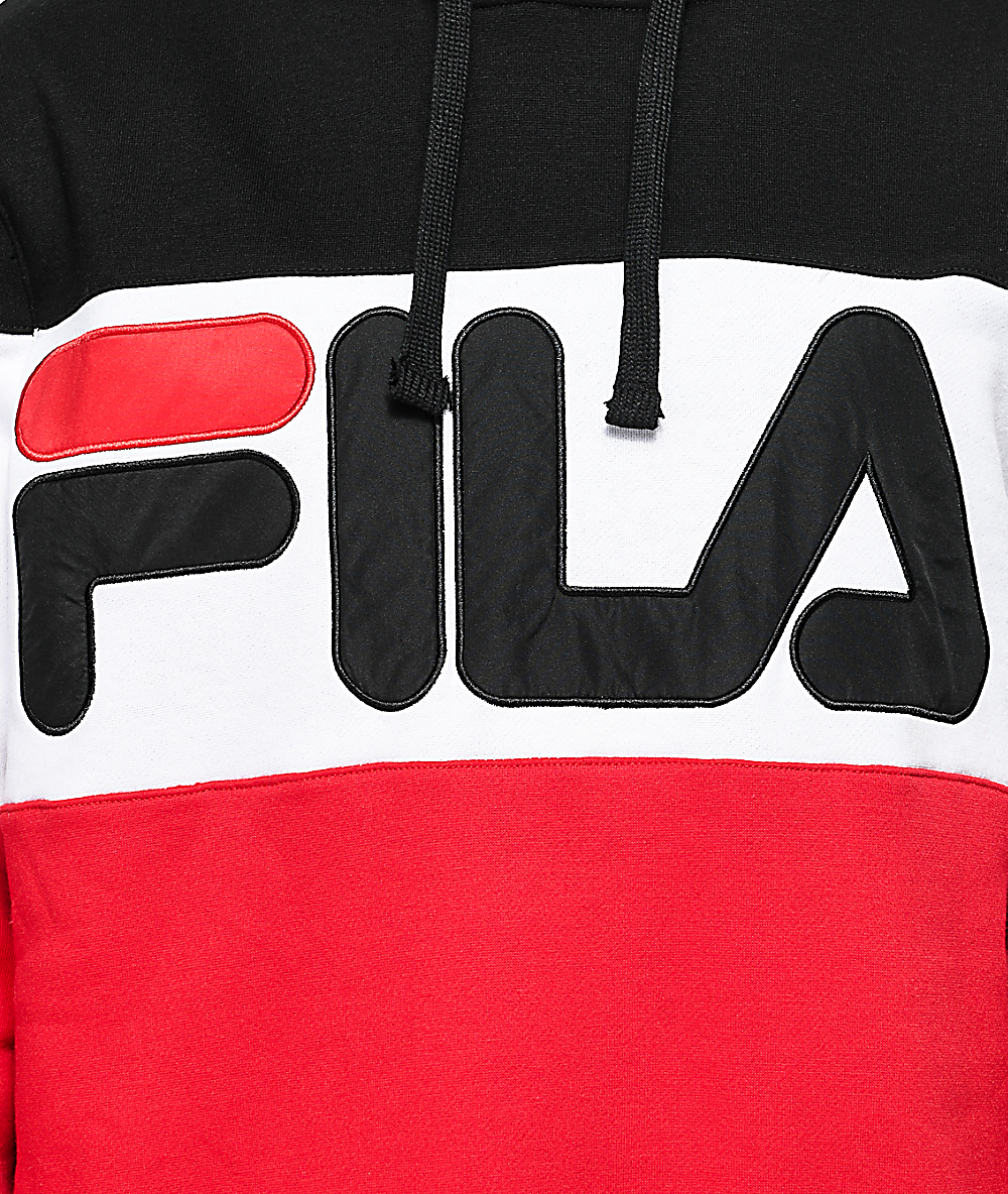 red fila hoodie