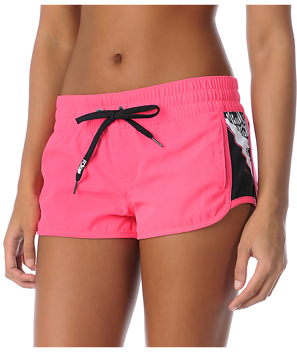 Fox Work It Hot Pink Board Shorts Zumiez